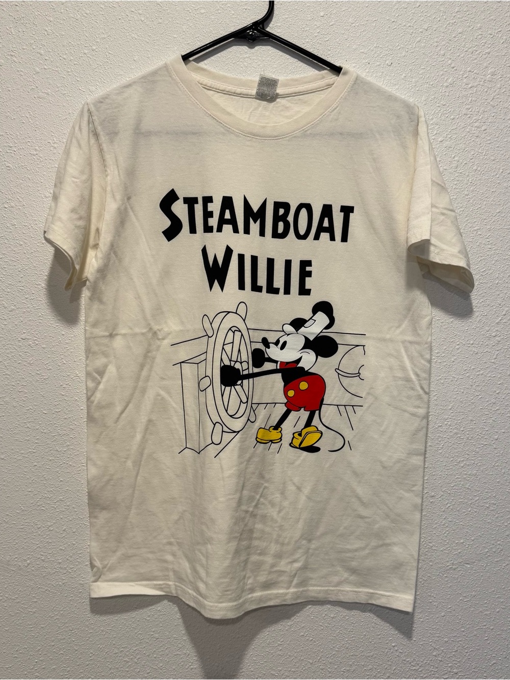Disney "Steamboat Willie" Mickey Mouse Shirt Vintage Style Graphic Tee